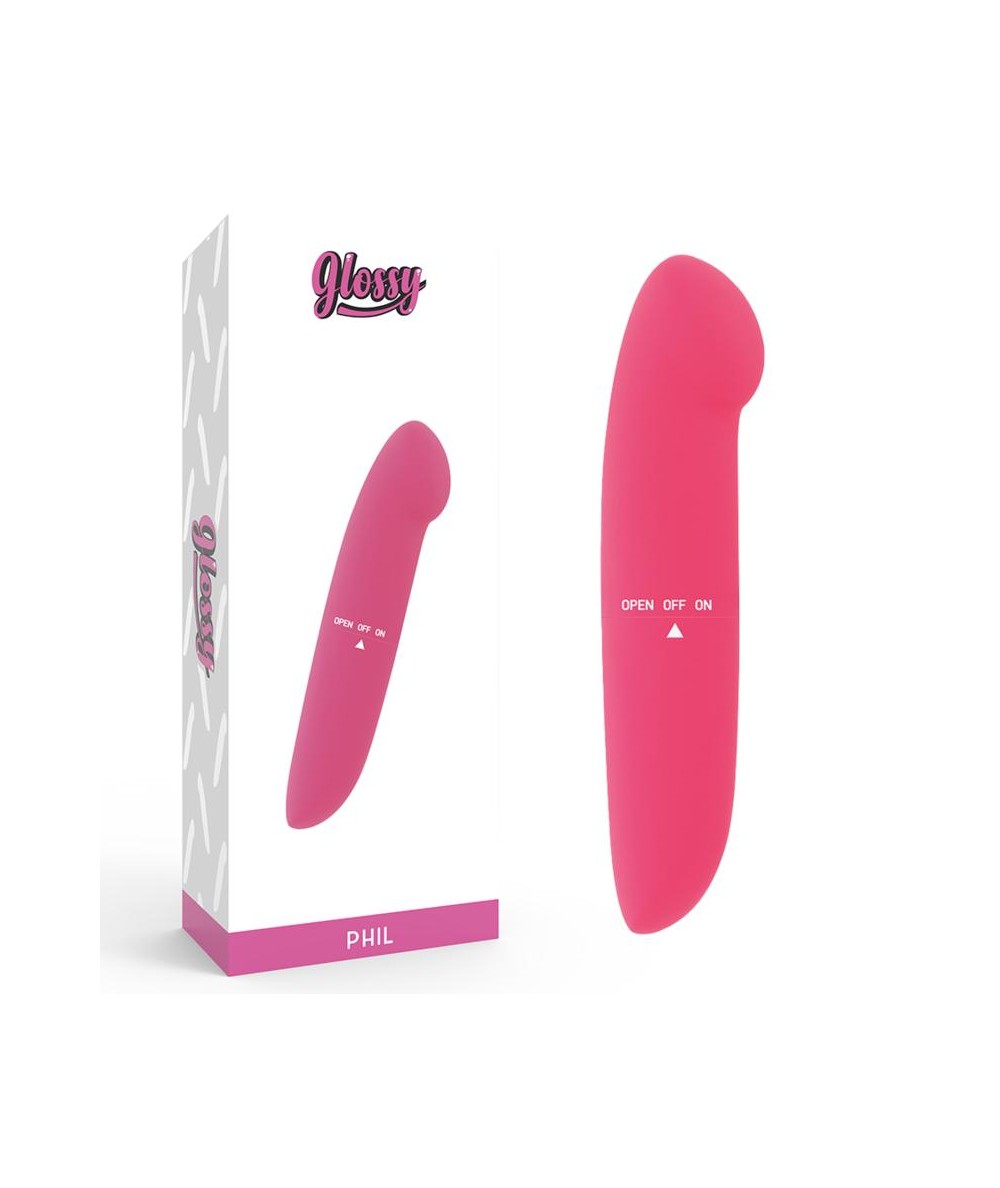 GLOSSY PHIL VIBRADOR ROSA