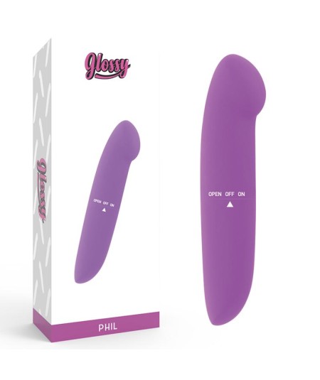 GLOSSY PHIL VIBRATOR LILA