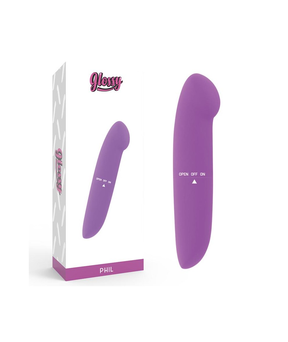 GLOSSY PHIL VIBRATOR LILA