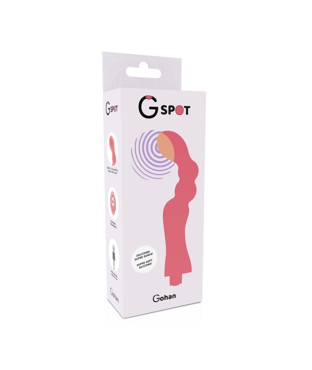 G-SPOT-  GOHAN VIBRADOR PUNTO G LIGHT RED