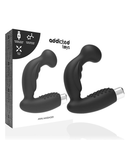 ADDICTED TOYS VIBRADOR PROSTÁTICO RECARGABLE MODEL 3 - NEGRO