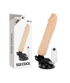 BASECOCK REALISTIC VIBRADOR CONTROL REMOTO NATURAL 20 CM