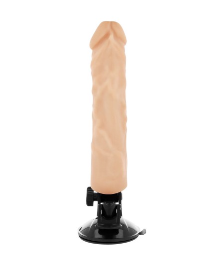 BASECOCK REALISTIC VIBRADOR CONTROL REMOTO BLANCO NATURAL 21CM