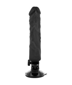 BASECOCK REALISTIC VIBRADOR CONTROL REMOTO BLANCO - NEGRO 21CM