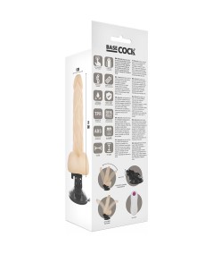 BASECOCK VIBRADOR ARTICULABLE CONTROL REMOTO NATURAL 21CM