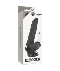 BASECOCK VIBRADOR ARTICULABLE CONTROL REMOTO NEGRO 21CM