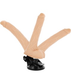 BASECOCK VIBRADOR ARTICULABLE CONTROL REMOTO NATURAL 18.5CM