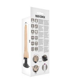 BASECOCK VIBRADOR ARTICULABLE CONTROL REMOTO NATURAL 18.5CM