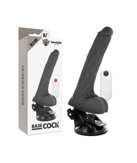 BASECOCK VIBRADOR ARTICULABLE CONTROL REMOTO NEGRO18.5CM