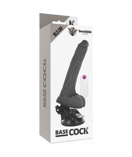 BASECOCK VIBRADOR ARTICULABLE CONTROL REMOTO NEGRO18.5CM