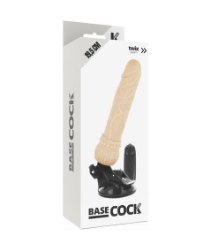 BASECOCK REALISTIC VIBRADOR CONTROL REMOTO NATURAL 19.5CM