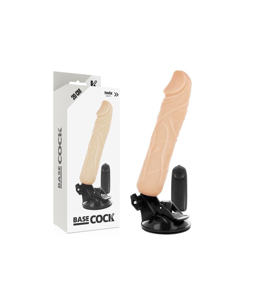 BASECOCK REALISTIC VIBRADOR CONTROL REMOTO NATURAL 20CM