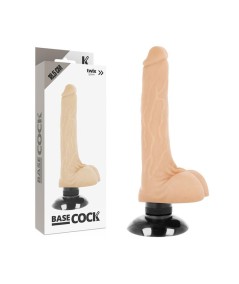 BASECOCK REALISTIC VIBRADOR 2-1 NATURAL 18.5CM