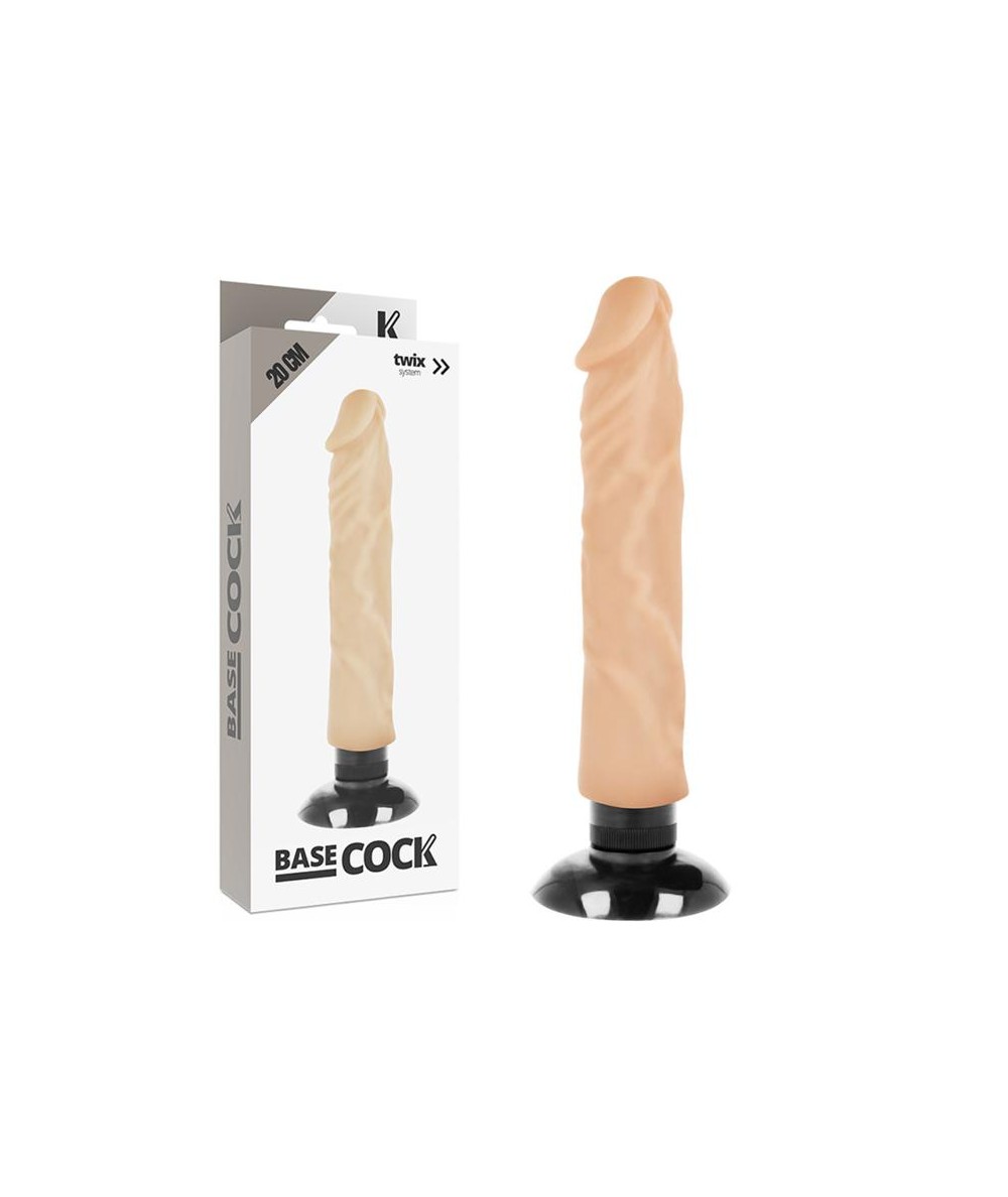 BASECOCK REALISTIC VIBRADOR 2-1 NATURAL 20CM