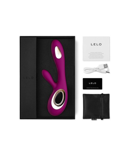 LELO SORAYA WAVE VIBRADOR RABBIT DEEP ROSE