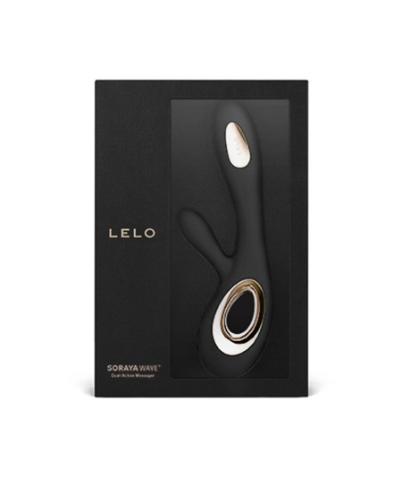 LELO SORAYA WAVE VIBRADOR RABBIT NEGRO