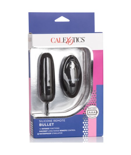 CALEX HUEVO VIBRADOR DE SILICONA CON MANDO NEGRO