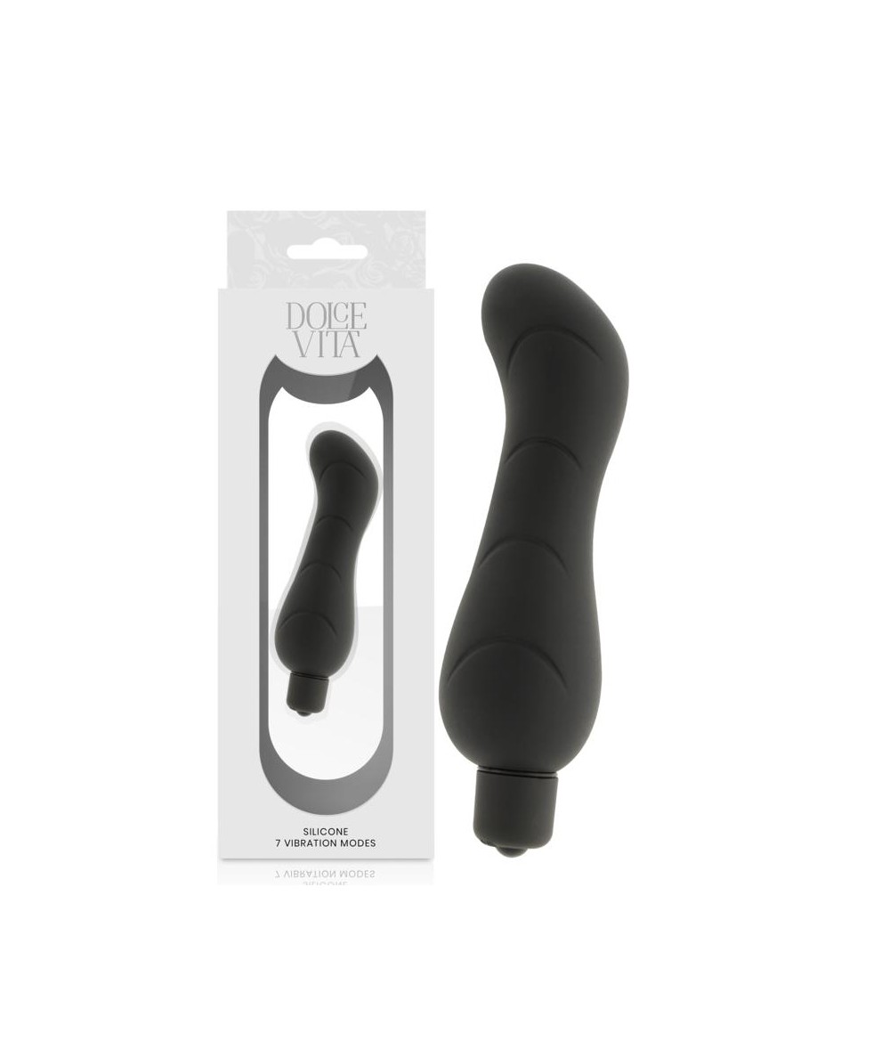 DOLCE VITA  G-SPOT VIBRADOR SILICONA NEGRO