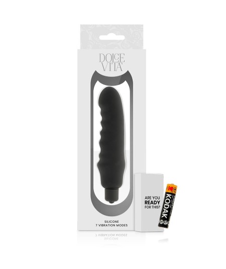 DOLCE VITA - GENIUS VIBRADOR SILICONA NEGRO