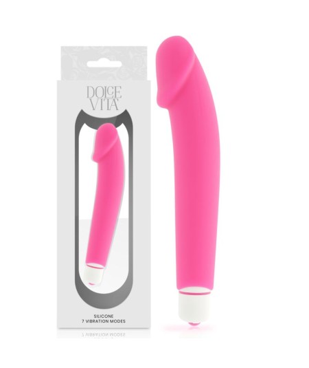 DOLCE VITA - REALISTIC VIBRADOR SILICONA ROSA