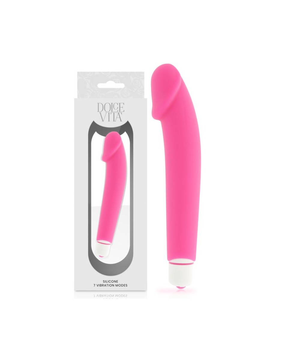 DOLCE VITA - REALISTIC VIBRADOR SILICONA ROSA