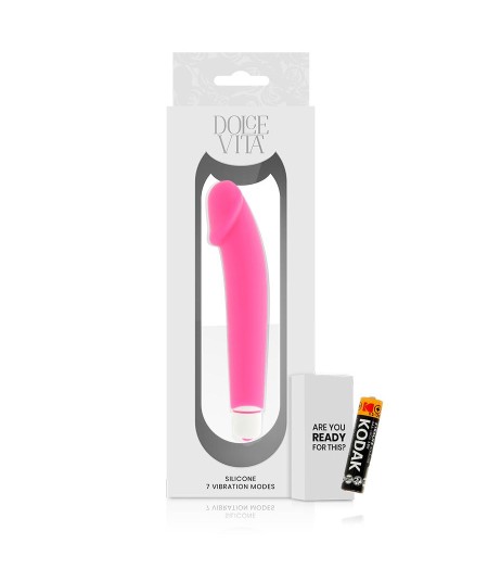 DOLCE VITA - REALISTIC VIBRADOR SILICONA ROSA