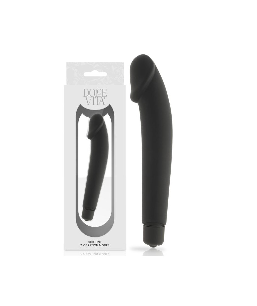 DOLCE VITA - REALISTIC VIBRADOR SILICONA NEGRO