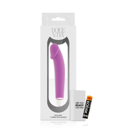 DOLCE VITA - REALISTIC VIBRADOR SILICONA LILA