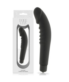 DOLCE VITA - REALISTIC  PLEASURE VIBRADOR SILICONA NEGRO