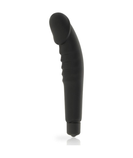 DOLCE VITA - REALISTIC  PLEASURE VIBRADOR SILICONA NEGRO