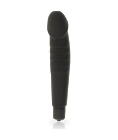 DOLCE VITA - REALISTIC  PLEASURE VIBRADOR SILICONA NEGRO