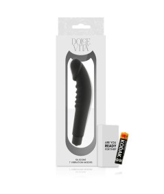 DOLCE VITA - REALISTIC  PLEASURE VIBRADOR SILICONA NEGRO