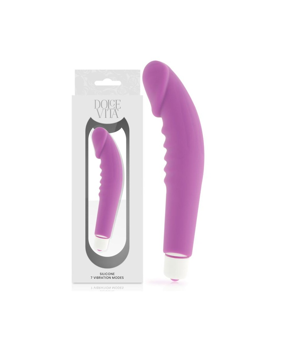 DOLCE VITA - REALISTIC  PLEASURE VIBRADOR SILICONA LILA