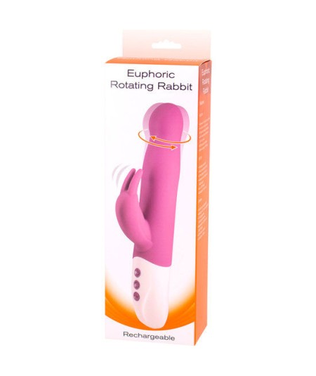 SEVENCREATIONS EUPHORIC VIBRADOR CONEJITO CON ROTACIÓN LILA