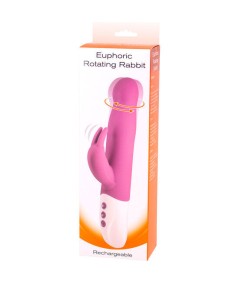 SEVENCREATIONS EUPHORIC VIBRADOR CONEJITO CON ROTACIÓN LILA