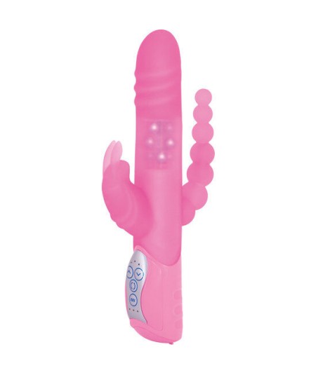 SEVENCREATIONS E RABBIT TRIPLE PLAY- VIBRADOR TRIPLE ESTIMULACIÓN ROSA