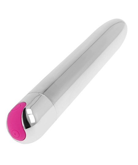 OHMAMA VIBRADOR SILVER RECARGABLE 10 MODOS 18.5 CM