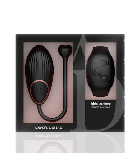 ANNE'S DESIRE - HUEVO CONTROL REMOTO TECNOLOGÍA WATCHME NEGRO