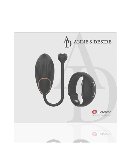 ANNE'S DESIRE - HUEVO CONTROL REMOTO TECNOLOGÍA WATCHME NEGRO