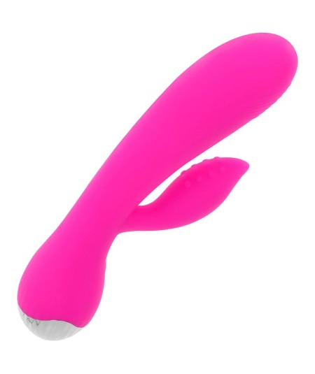 OHMAMA VIBRADOR RECARGABLE CON RABBIT 10 MODOS DE VIBRACIÓN 19 CM