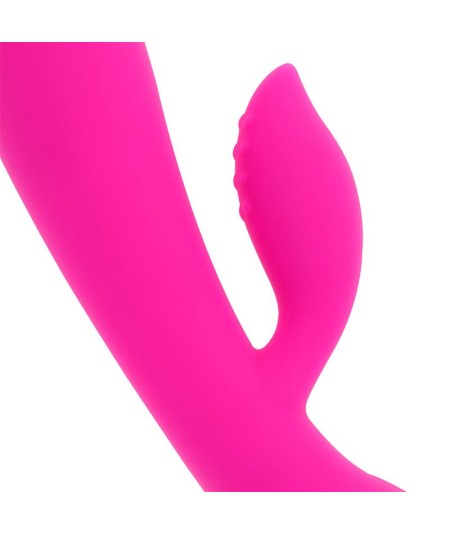 OHMAMA VIBRADOR RECARGABLE CON RABBIT 10 MODOS DE VIBRACIÓN 19 CM