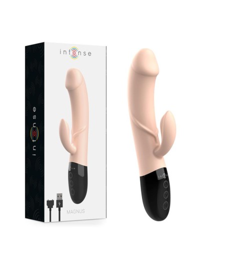 INTENSE MAGNUS VIBRADOR RECARGABLE DUAL NATURAL