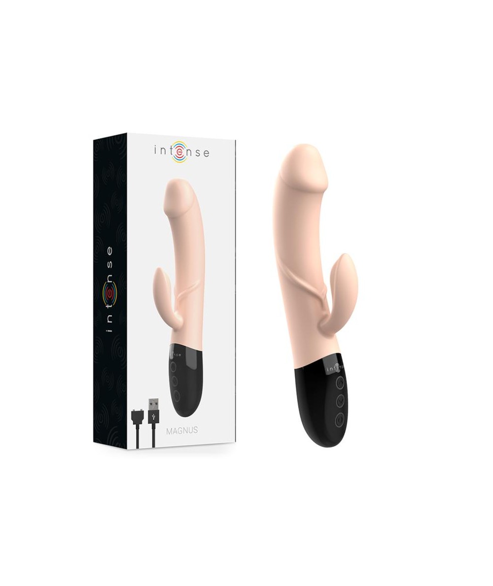 INTENSE MAGNUS VIBRADOR RECARGABLE DUAL NATURAL