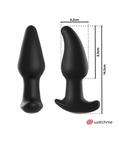 ANBIGUO - WATCHME CONTROL REMOTO PLUG ANAL VIBRADOR CON ROTACIÓN DE PERLAS AMADEUS