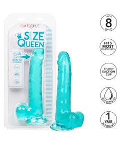 CALEX SIZE QUEEN DILDO - AZUL 20.3 CM