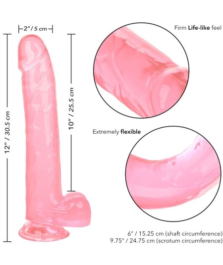 CALEX SIZE QUEEN DILDO - ROSA 25.5 CM