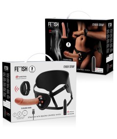 CYBER STRAP ARNES CON DILDO Y BALA CONTROL REMOTO TECNOLOGIA WATCHME S