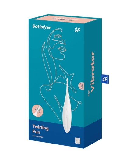 SATISFYER TWIRLING FUN ESTIMULADOR CLITORIS - BLANCO