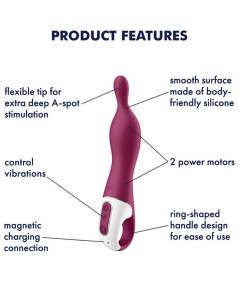 SATISFYER A-MAZING 1 VIBRADOR PUNTO A - BERRY