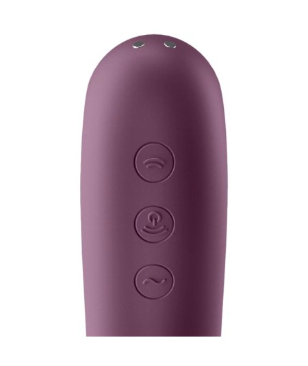 SATISFYER DUAL KISS ESTIMULADOR CLITORIS - PURPURA